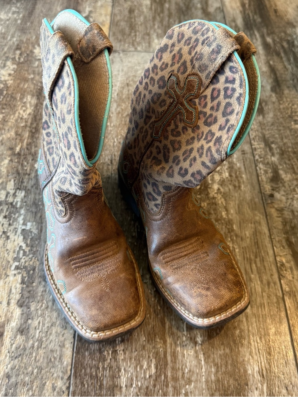 Ariat Leather Cheetah Print size 12
